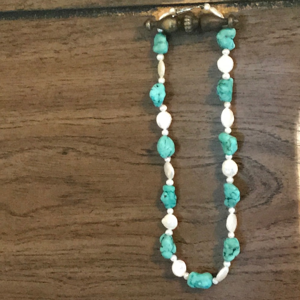 Turquoise & Pearl necklace